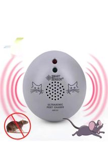 Household Ultrasonic Mouse Repellent Mosquito Repellent Cockroach Insect Killer (Option: White-EU)